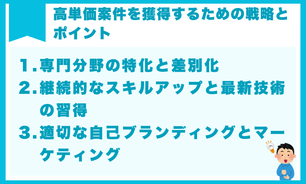 高単価案件を獲得するための戦略とポイント
