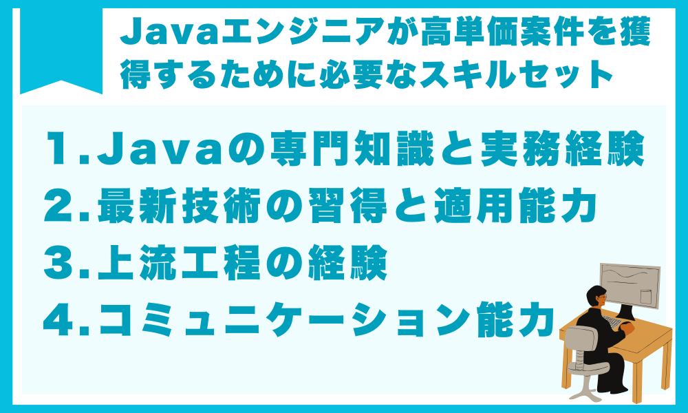 Javaエンジニアが高単価案件を獲得するために必要なスキルセット