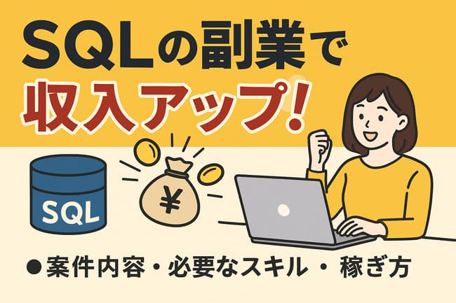 SQLの副業はどのくらい稼げるの？収入の相場や案件の種類、必要なスキルを解説