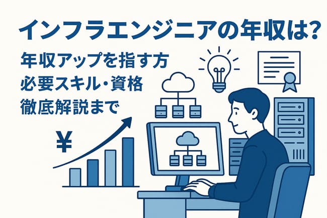 インフラエンジニアの年収を年代別・職種別に調査！具体的な年収アップの方法も解説