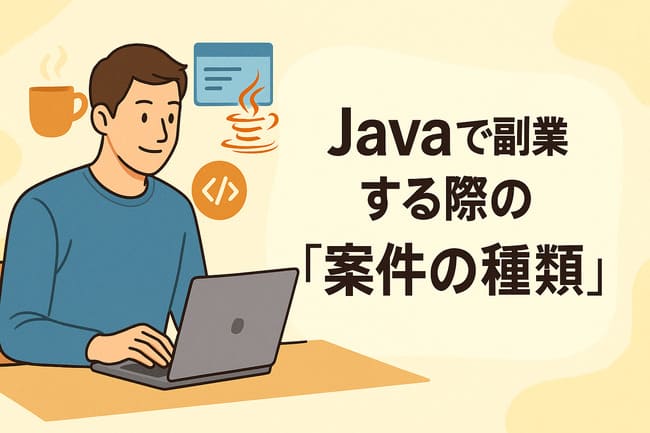 Javaで副業する案件の種類