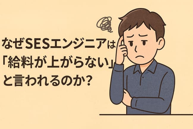 SESエンジニアはなぜ給料が上がらないと言われるのか