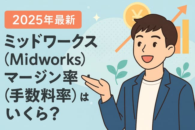 【2025年最新】ミッドワークス（Midworks）のマージン率（手数料率）はいくら？