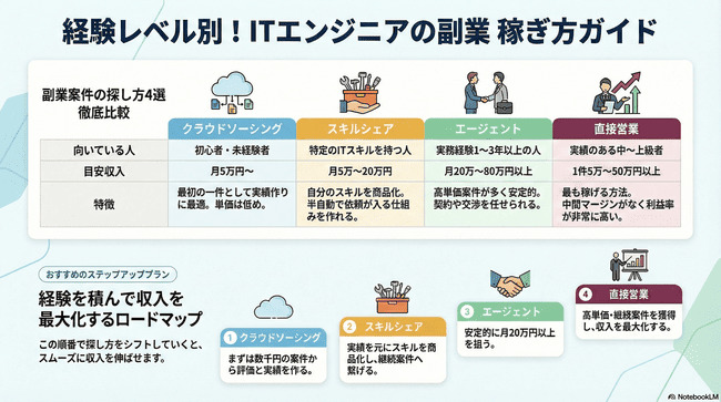 エンジニアの副業の探し方