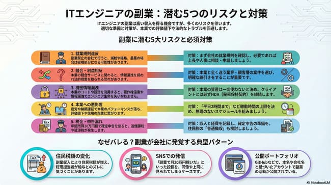 エンジニアの副業に潜むリスク